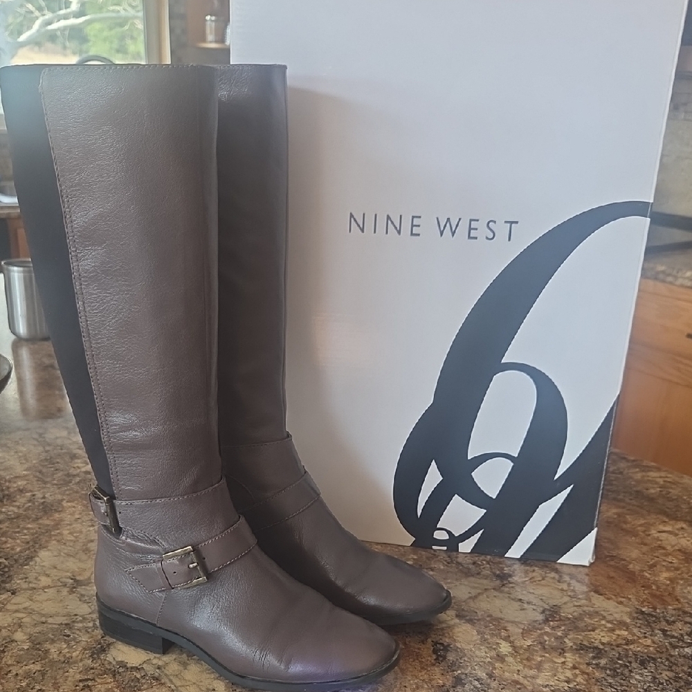 NINE WEST Womens Leather Boots
